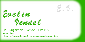 evelin vendel business card